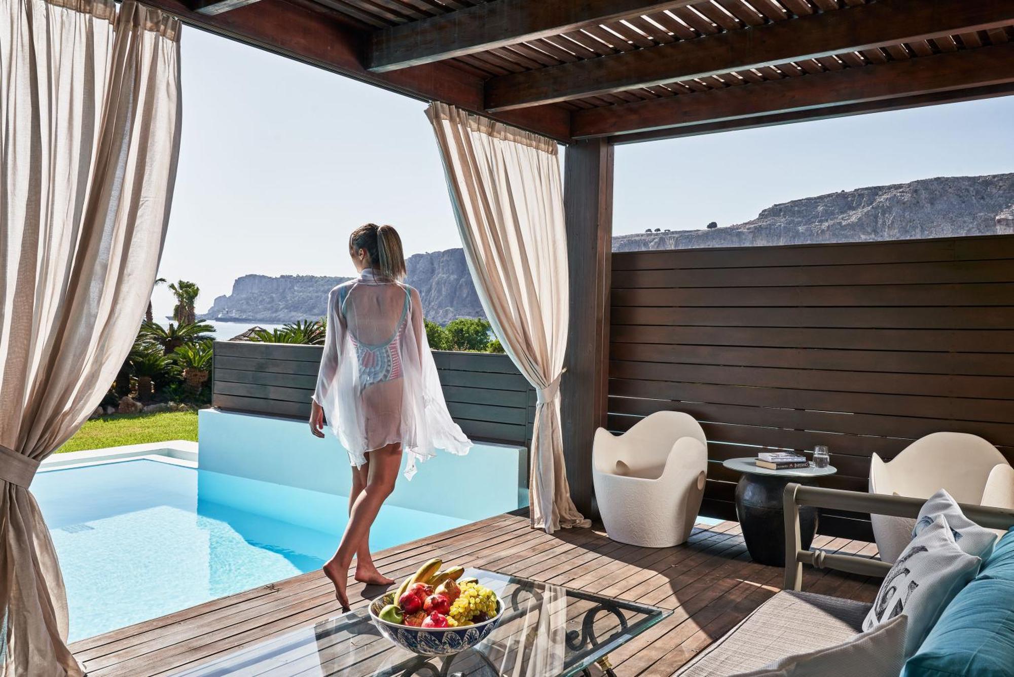 Aquagrand Exclusive Deluxe Resort Lindos - Adults Only Luaran gambar